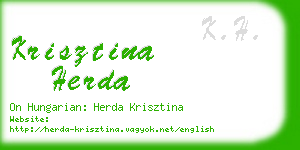 krisztina herda business card